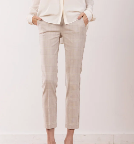 Beige Tailored Trousers at Gitane boutique