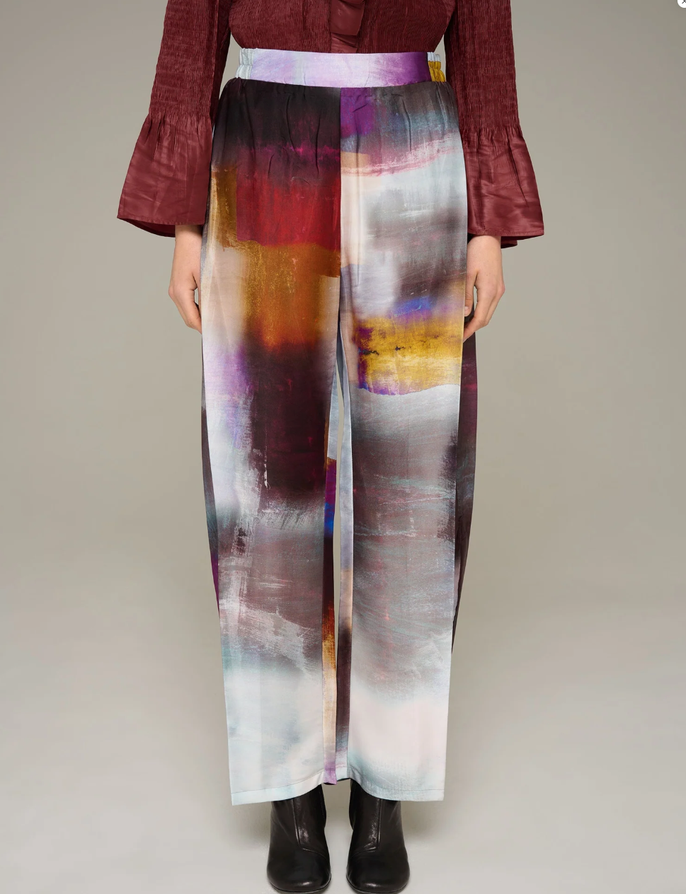 Abstract Watercolor Pants at Gitane boutique