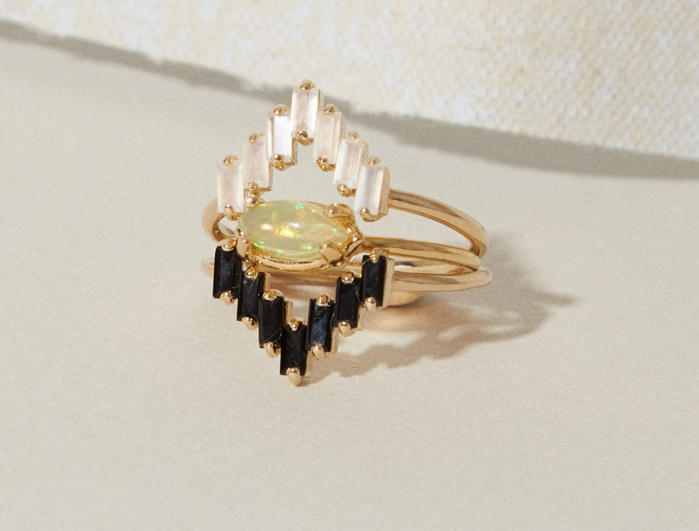 Opal & Sapphire Ring at Gitane boutique